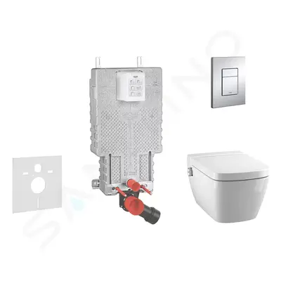 Grohe 38643SET-KT - Set předstěnové instalace, sprchovací toalety a sedátka Tece, tlačítka Skate