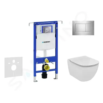 Geberit 111.355.00.5 NU6 - Modul pro závěsné WC s tlačítkem Sigma30, lesklý chrom/chrom mat + Id