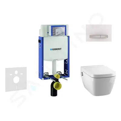 Geberit 110.302.00.5 NT8 - Modul pro závěsné WC s tlačítkem Sigma50, alpská bílá + Tece One - sp