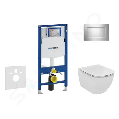 Geberit 111.300.00.5 NU6 - Modul pro závěsné WC s tlačítkem Sigma30, lesklý chrom/chrom mat + Id