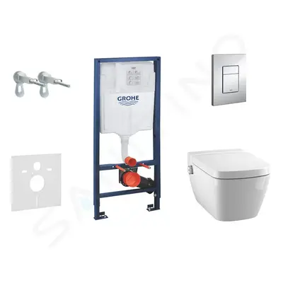 Grohe 38528SET-KT - Set předstěnové instalace, sprchovací toalety a sedátka Tece, tlačítka Skate