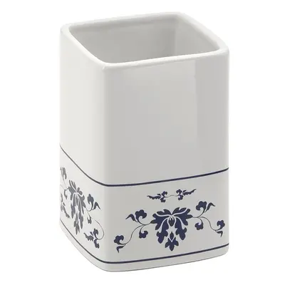 Gedy CIXI sklenka na postavení, porcelán, bílá/modrá