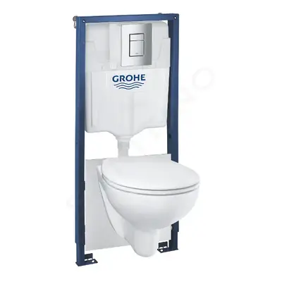 Grohe 39586000 - Set předstěnové instalace, klozetu Bau Ceramic a sedátka softclose, tlačítko Sk