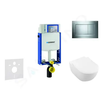 Geberit 110.302.00.5 NI6 - Modul pro závěsné WC s tlačítkem Sigma30, lesklý chrom/chrom mat + Vi