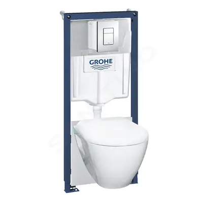 Grohe 39468000 - Set předstěnové instalace, klozetu a sedátka softclose, tlačítko Skate Cosmopol