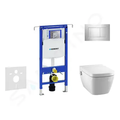 Geberit 111.355.00.5 NT6 - Modul pro závěsné WC s tlačítkem Sigma30, lesklý chrom/chrom mat + Te