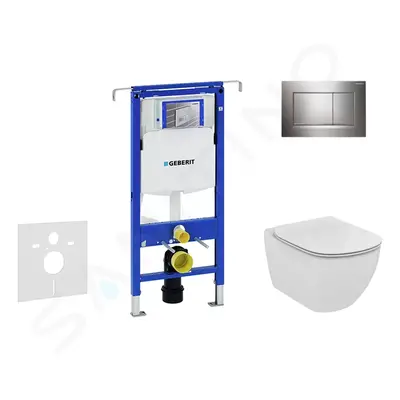 Geberit 111.355.00.5 NF6 - Set předstěnové instalace, klozetu a sedátka Ideal Standard Tesi, tla