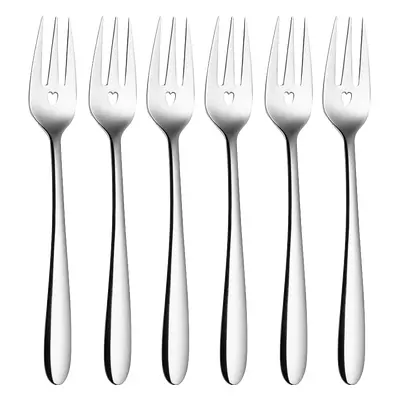 Vidlička na moučník se srdíčkem 6 ks sada – Love Cutlery - 116605