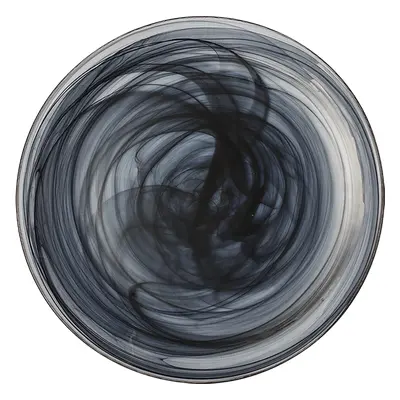 Talíř mělký černý 28 cm - Elements Glass - 321910