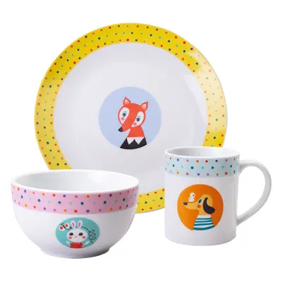 Dětský porcelánový set 3 ks - KIDS WorldAnimals - 450513