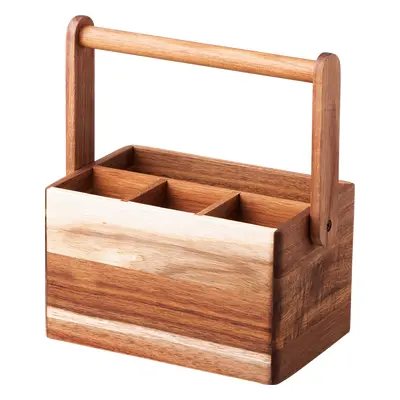 Stojan na příbor Akát 22,6 x 14,2 x 24,8 cm – FLOW Wooden - 593709