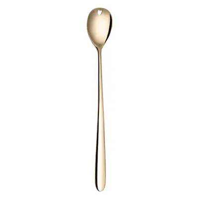 Latte lžička se srdíčkem PVD champagne - Love Cutlery - 116625