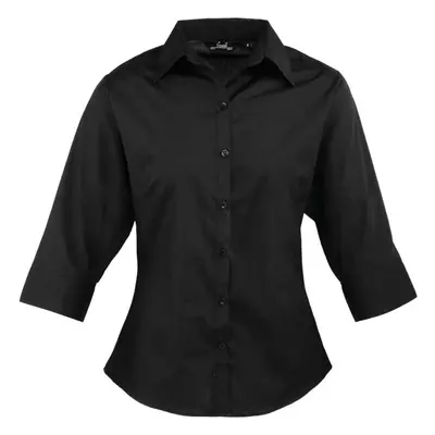 Dámská popelínová košile s 3/4 rukávem Blouse