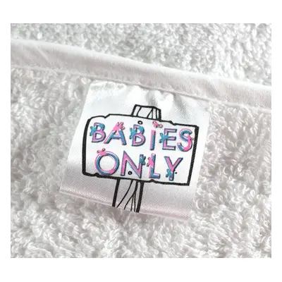 Dětské froté ručníky s kapucí Babies Only Barva: Bílý lem