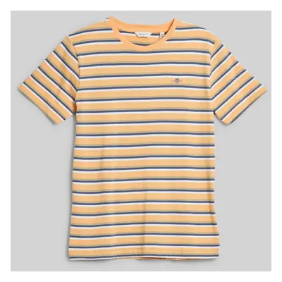 TRIČKO GANT STRIPED SHIELD T-SHIRT CORAL APRICOT