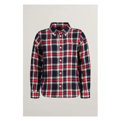 KOŠILE GANT CHECKED FLANNEL BD SHIRT EVENING BLUE