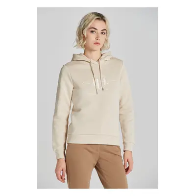 MIKINA GANT REG TONAL SHIELD HOODIE SOFT OAT