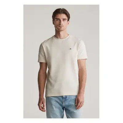 TRIČKO GANT TEXTURE SS TSHIRT CREAM