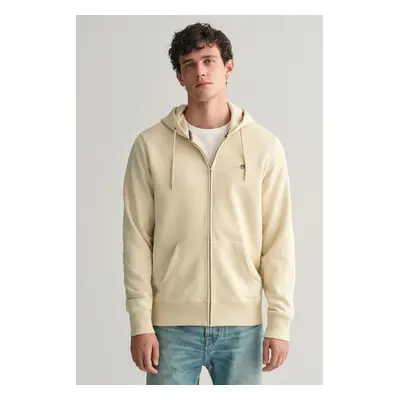 MIKINA GANT REG SHIELD FULL ZIP HOODIE SILKY BEIGE