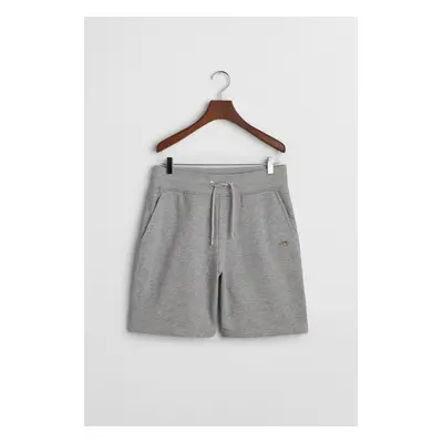 TEPLÁKOVÉ ŠORTKY GANT REG SHIELD SWEAT SHORTS GREY MELANGE