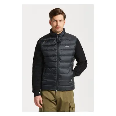 VESTA GANT LIGHT DOWN VEST BLACK