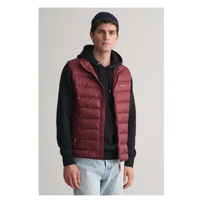 VESTA GANT LIGHT DOWN VEST WINE RED