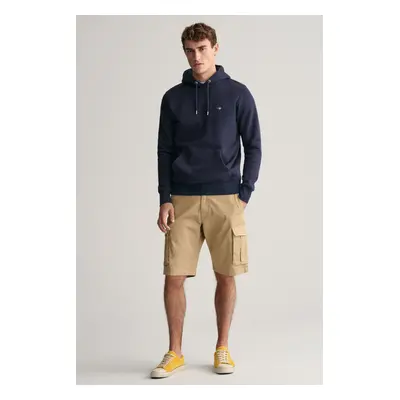 ŠORTKY GANT RELAXED TWILL CARGO SHORTS DARK KHAKI