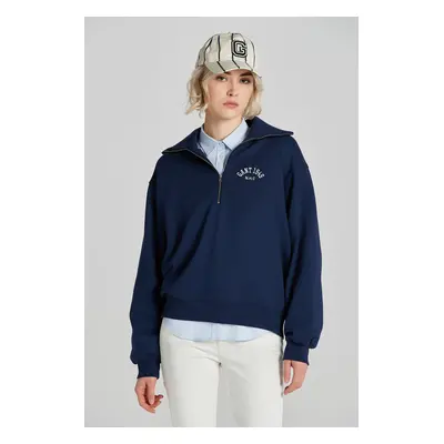 MIKINA GANT ARCH HALF ZIP SWEAT CLASSIC BLUE