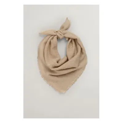 ŠÁLA GANT G PATTERN LIGHTWEIGHT WOVEN SCARF CREAM