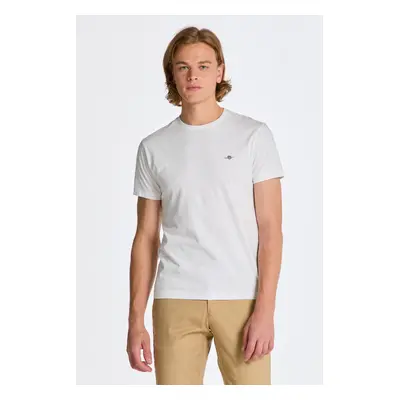 TRIČKO GANT SLIM SHIELD SS T-SHIRT WHITE