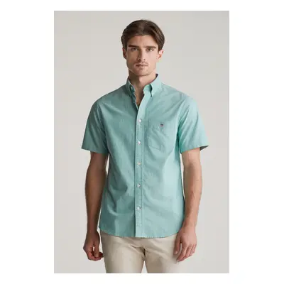 KOŠILE GANT REG CLASSIC OXFORD SS SHIRT DEEP GREEN