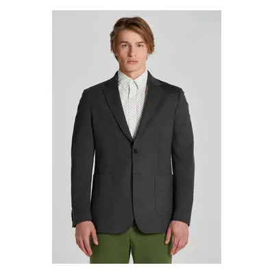 SAKO GANT SLIM JERSEY BLAZER DARK GRAPHITE