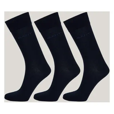 PONOŽKY GANT MERCERIZED COTTON SOCKS 3-PACK MARINE