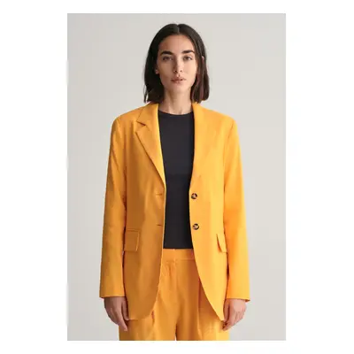 SAKO GANT REG STRETCH LINEN BLAZER MEDAL YELLOW