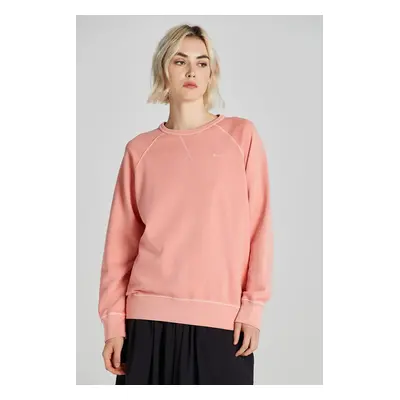 MIKINA GANT REL SUNFADED C-NECK SWEAT PEACHY PINK