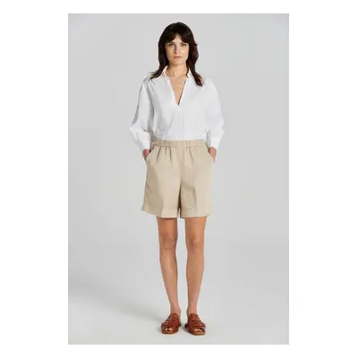 ŠORTKY GANT REL LINEN BLEND PULL ON SHORTS DRY SAND