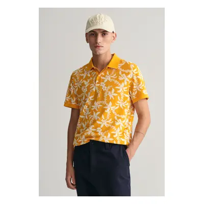 POLOKOŠILE GANT PALM LEI PRINT SS POLO MEDAL YELLOW