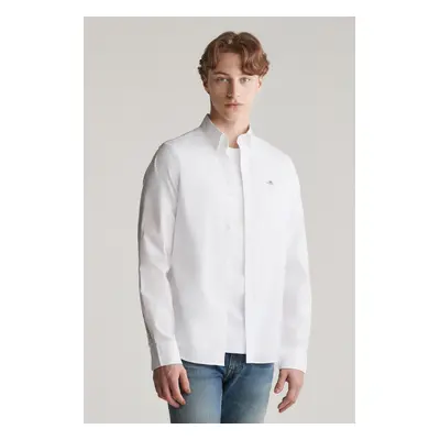 KOŠILE GANT SLIM POPLIN SHIRT WHITE