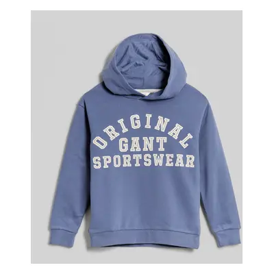 MIKINA GANT ORIGINAL SPORTSWEAR HOODIE WASHED BLUE