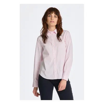 KOŠILE GANT REG POPLIN STRIPED SHIRT LIGHT PINK