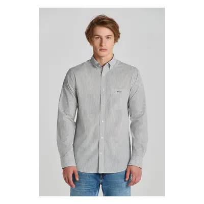 KOŠILE GANT REG POPLIN STRIPE SHIRT EGGSHELL