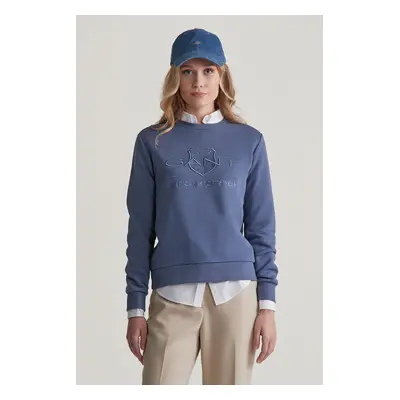 MIKINA GANT REG TONAL SHIELD C-NECK SWEAT DUSTY NAVY