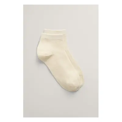 PONOŽKY GANT LYOCELL ANKLE RIB SOCKS CREAM