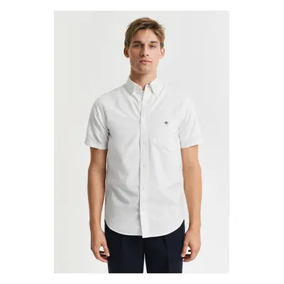 KOŠILE GANT REG CLASSIC OXFORD SS SHIRT WHITE