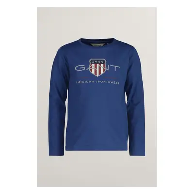 TRIČKO GANT ARCHIVE SHIELD LS T-SHIRT VINTAGE BLUE