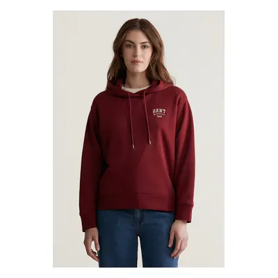 MIKINA GANT SMALL GRAPHIC HOODIE PLUMPED RED