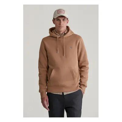 MIKINA GANT REG SHIELD HOODIE WARM KHAKI