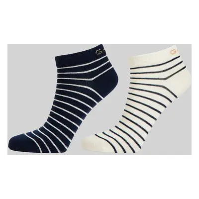 PONOŽKY GANT BRETON STRIPE ANKLE SOCKS 2-PACK DOVE BLUE