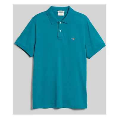 POLOKOŠILE GANT REG SHIELD SS PIQUE POLO OCEAN TURQUOSIE