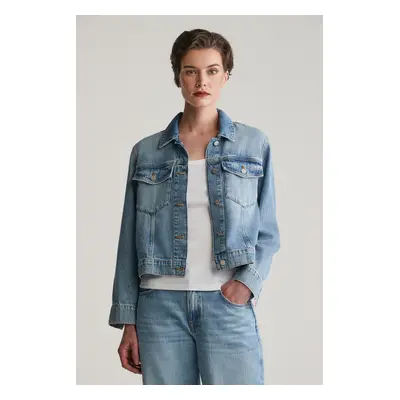 BUNDA GANT DENIM JACKET MID BLUE BROKEN IN